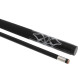 Кий більярдний для пулу двоскладовий розбірний GRAMAX CARBON KS-6207 145x1,2см чорний-білий