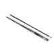 Кий більярдний для пулу двоскладовий розбірний GRAMAX CARBON KS-6207 145x1,2см чорний-білий