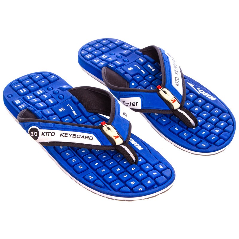 В'єтнамки підліткові для хлопчиків KITO KWE708-D.BLUE розмір 36-39 синій