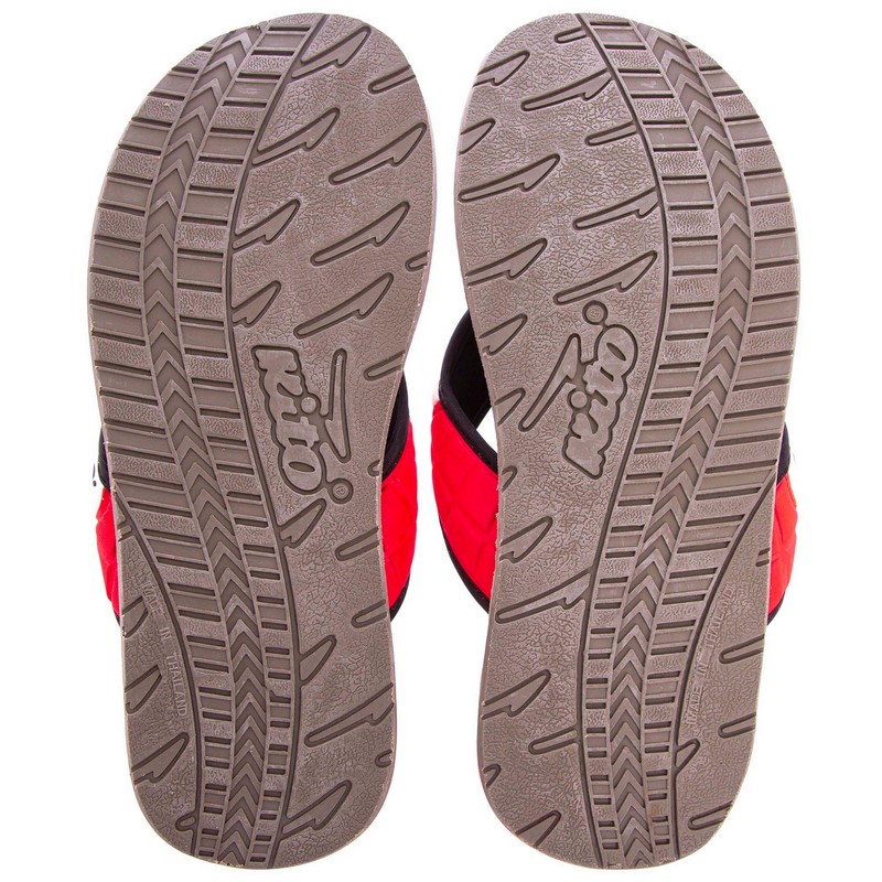 В'єтнамки підліткові для хлопчиків KITO KWE708-RED-BLACK розмір 36-39 чорний-червоний