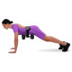 Пояс тренажер для сідничного містка регульований ваговий пояс PORTABLE HIP THRUST STRAP EZOUS L-04 сірий-чорний