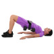 Пояс тренажер для сідничного містка регульований ваговий пояс PORTABLE HIP THRUST STRAP EZOUS L-04 сірий-чорний