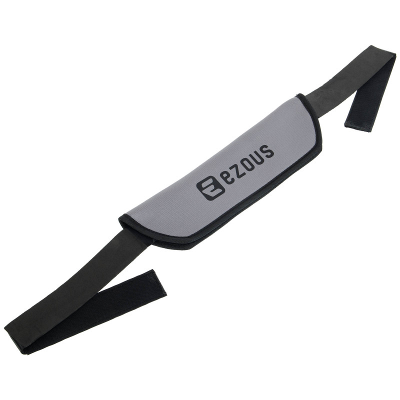 Пояс тренажер для сідничного містка регульований ваговий пояс PORTABLE HIP THRUST STRAP EZOUS L-04 сірий-чорний
