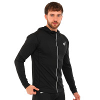 Кофта спортивна на блискавці з капюшоном JASON L-28 M-2XL чорний
