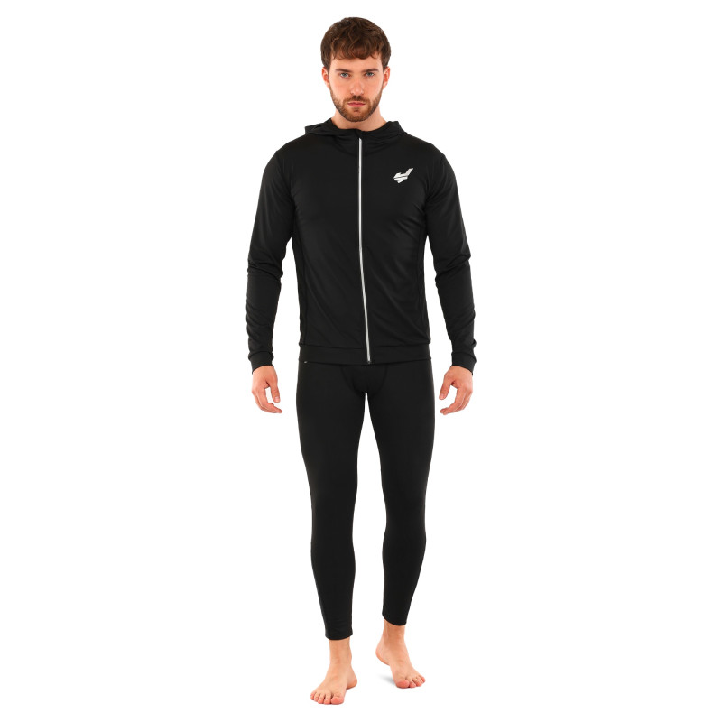 Кофта спортивна на блискавці з капюшоном JASON L-28 M-2XL чорний