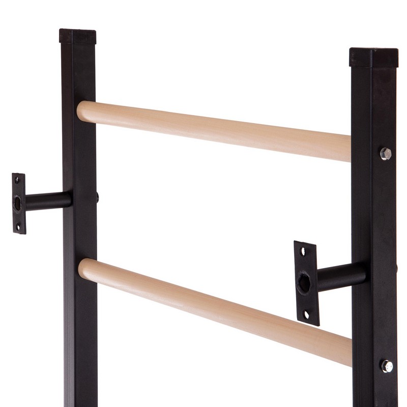 Шведська стінка SP-Planeta Fitness Wood L-6789 сталь дерево чорний-коричневий