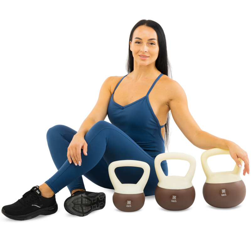 Гиря м'яка BLOOM SOFT KETTLEBELL LB7012-2 вага 2кг кольори в асортименті