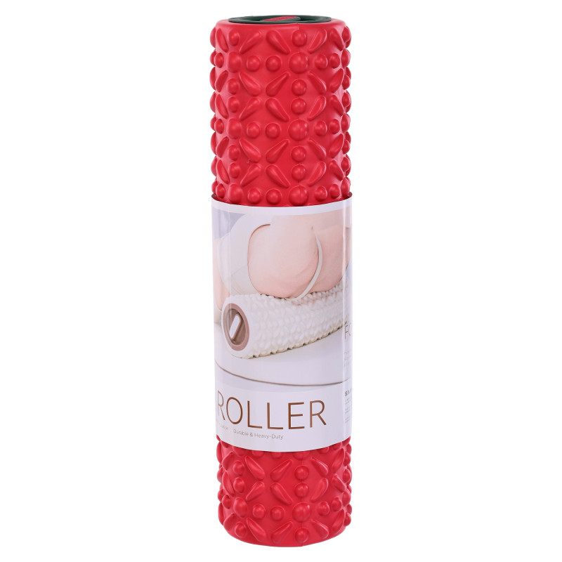 Ролер масажний циліндр (ролик мфр) 45см Grid Flower Roller BLOOM FOAM ROLLER LB7022 кольори в асортименті