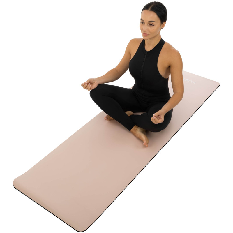 Килимок для фітнесу та йоги PU двошаровий BLOOM YOGA MAT LB7030 183x61x0,5см кольори в асортименті
