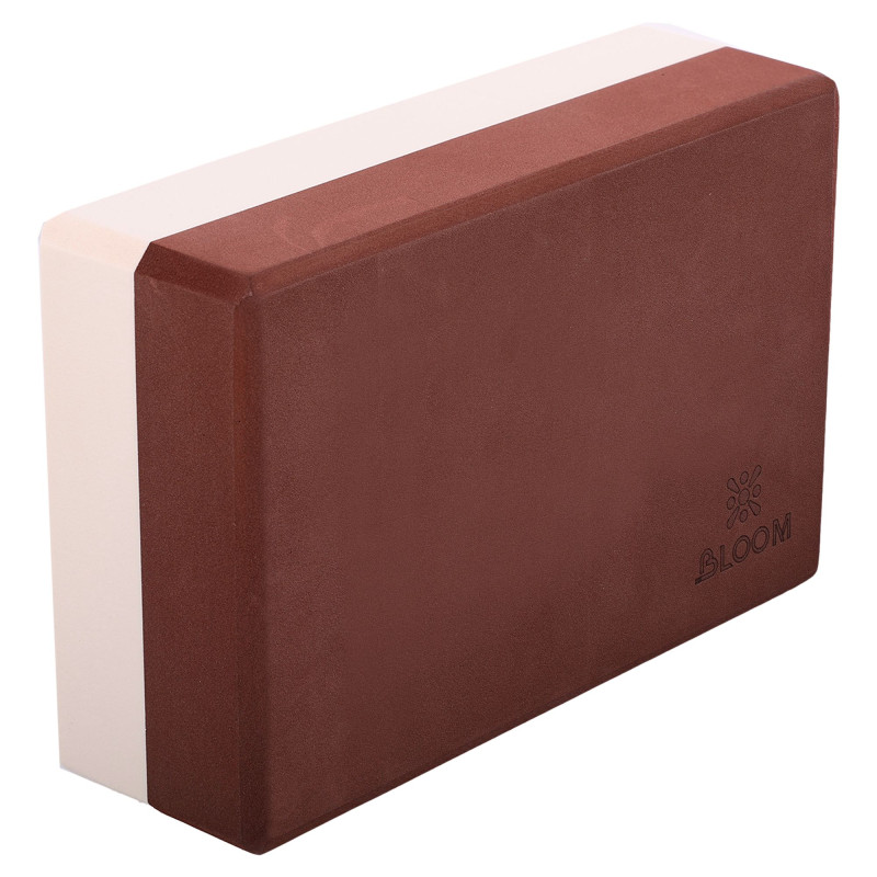 Блок для йоги двокольоровий BLOOM YOGA BRICK LB7041 кольори в асортименті