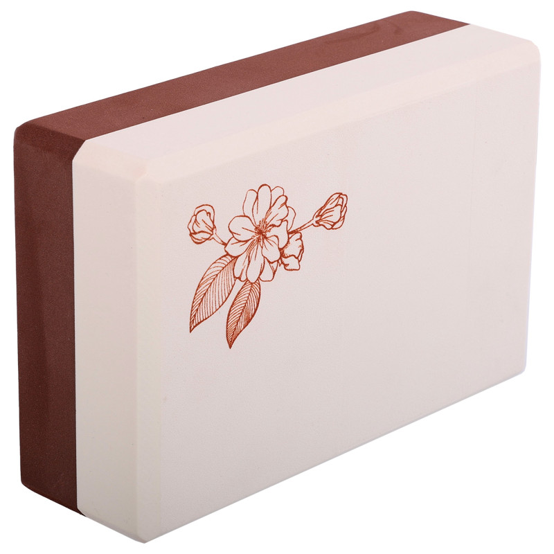 Блок для йоги двокольоровий BLOOM YOGA BRICK LB7041 кольори в асортименті