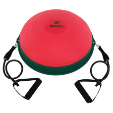 Балансувальна платформа напівсфера BOSU з еспандерами BOSU BLOOM BALANCE TRAINER LB7052 кольори в асортименті