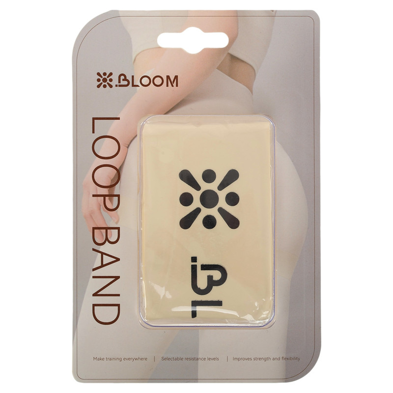 Резинка для вправ стрічка опору LOOP BAND BLOOM LB7060-1 білий