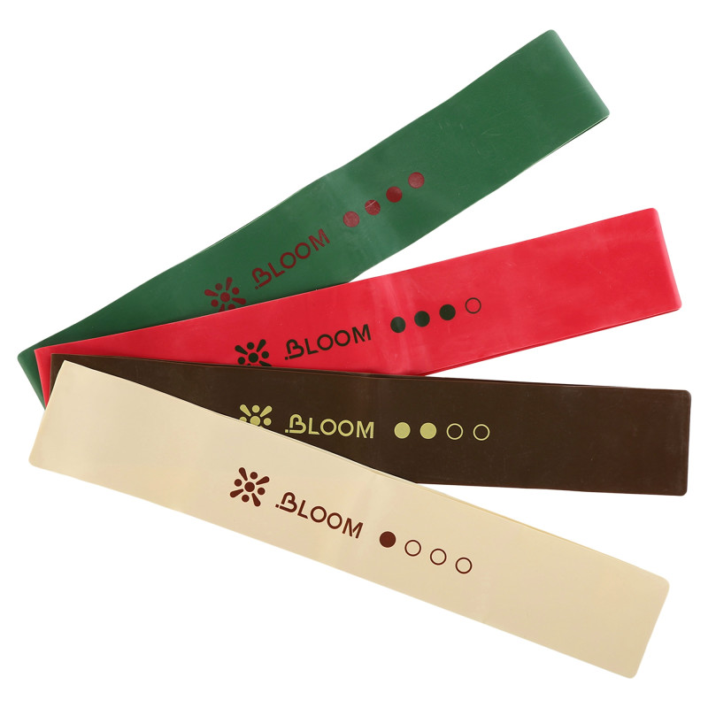 Резинка для вправ стрічка опору LOOP BANDS BLOOM LB7061-XL жорсткість XL зелений