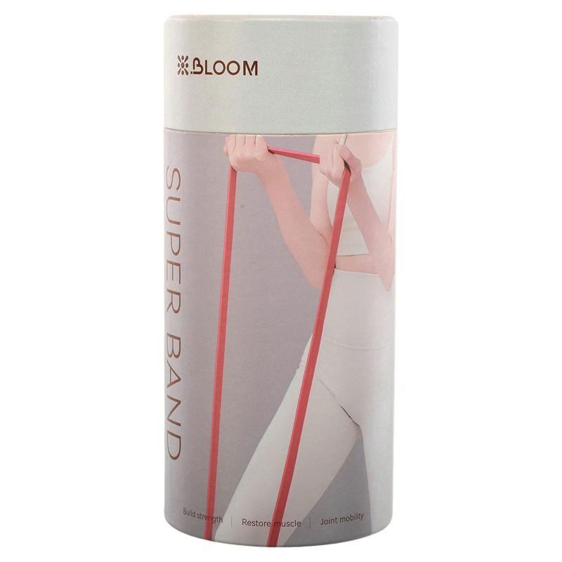 Гума петля для підтягувань та тренувань стрічка силова BLOOM SUPER BAND LB7071-3 червоний