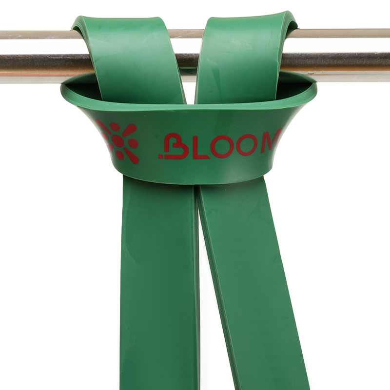 Гума петля для підтягувань та тренувань стрічка силова BLOOM SUPER BAND LB7071-4 зелений