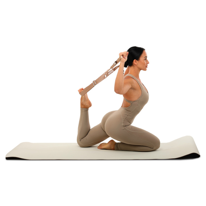 Ремінь-стяжка для перенесення килимка BLOOM YOGA MAT STRAP LB7084 коричневий