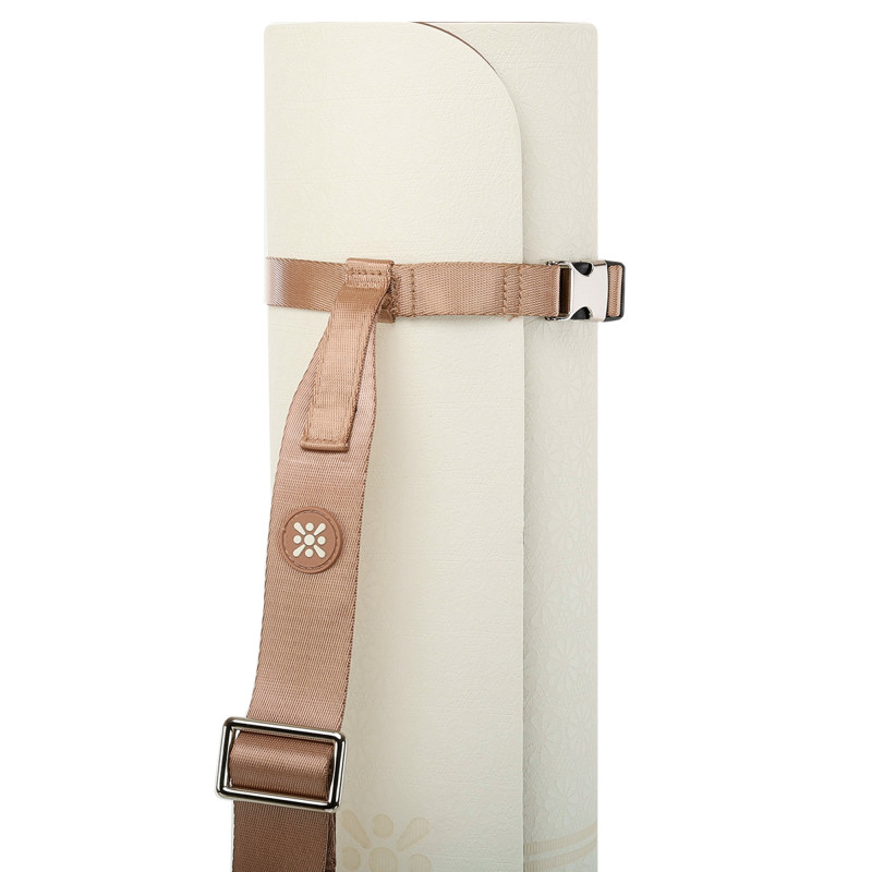 Ремінь-стяжка для перенесення килимка BLOOM YOGA MAT STRAP LB7084 коричневий