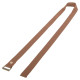 Ремінь для йоги з металевою пряжкою BLOOM YOGA STRAP LB7086 183x3,8см коричневий