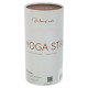 Ремінь для йоги з металевою пряжкою BLOOM YOGA STRAP LB7086 183x3,8см коричневий