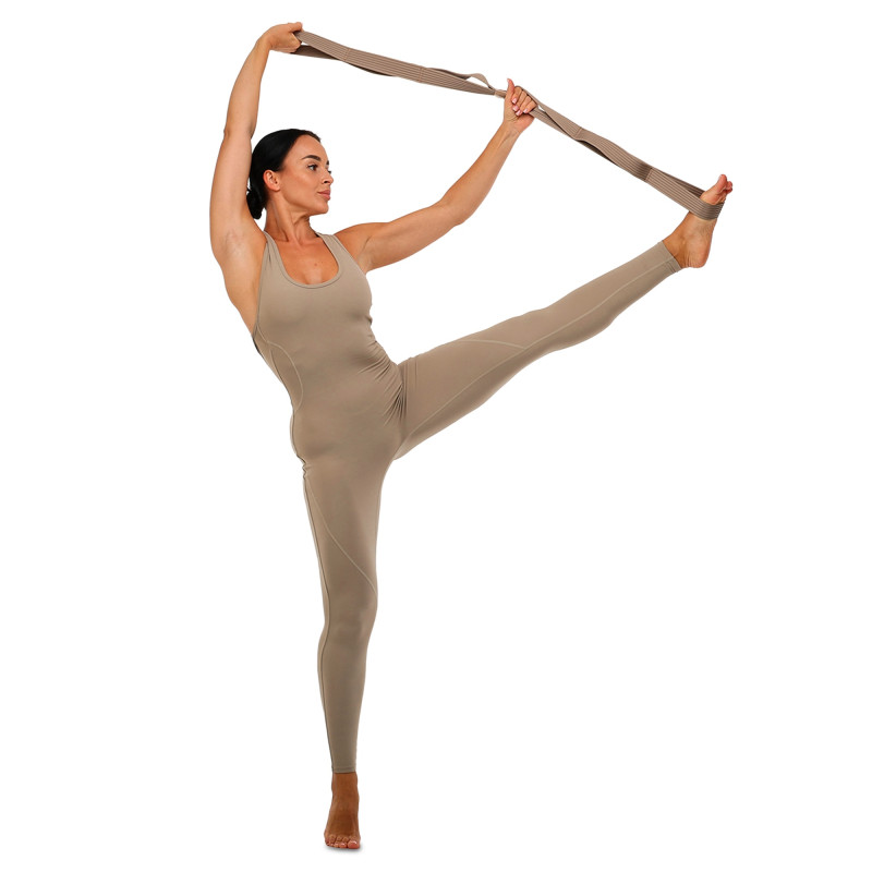 Стрічка стропа з петлями для розтяжки BLOOM STRETCH STRAP LB7087 коричневий