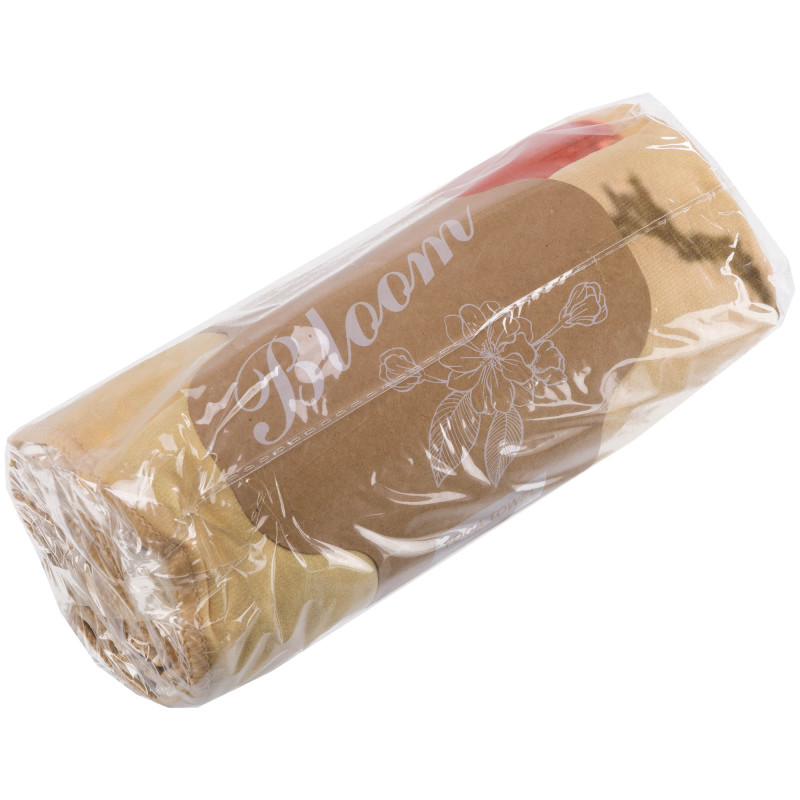 Килимок рушник для йоги нековзний BLOOM YOGA TOWEL LB7091 BEGONIA коричневий