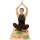 Килимок рушник для йоги нековзний BLOOM YOGA TOWEL LB7091 BEGONIA коричневий