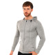 Кофта спортивна на блискавці з капюшоном SP-Sport LD-1006-GR M-3XL сірий