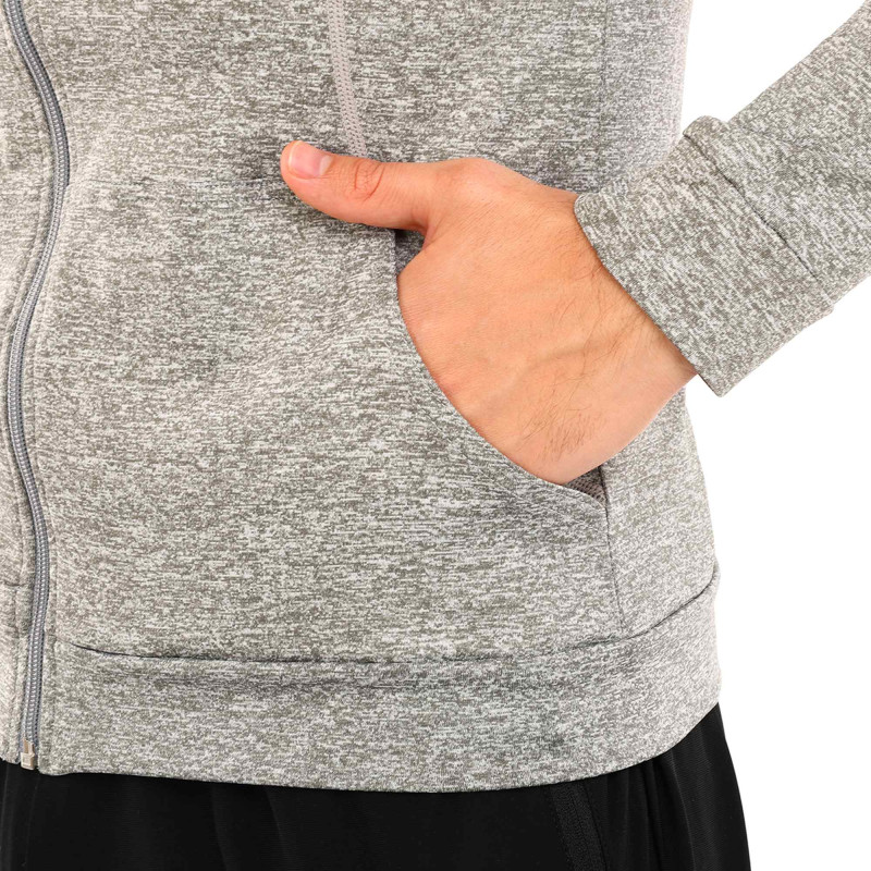 Кофта спортивна на блискавці з капюшоном SP-Sport LD-1006-GR M-3XL сірий
