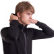 Кофта спортивна на блискавці з капюшоном Lingo LD-1007 M-3XL чорний