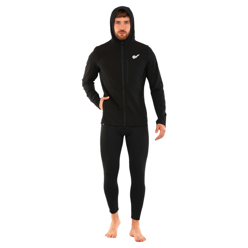 Кофта спортивна на блискавці з капюшоном JASON LD-2 S-XL чорний
