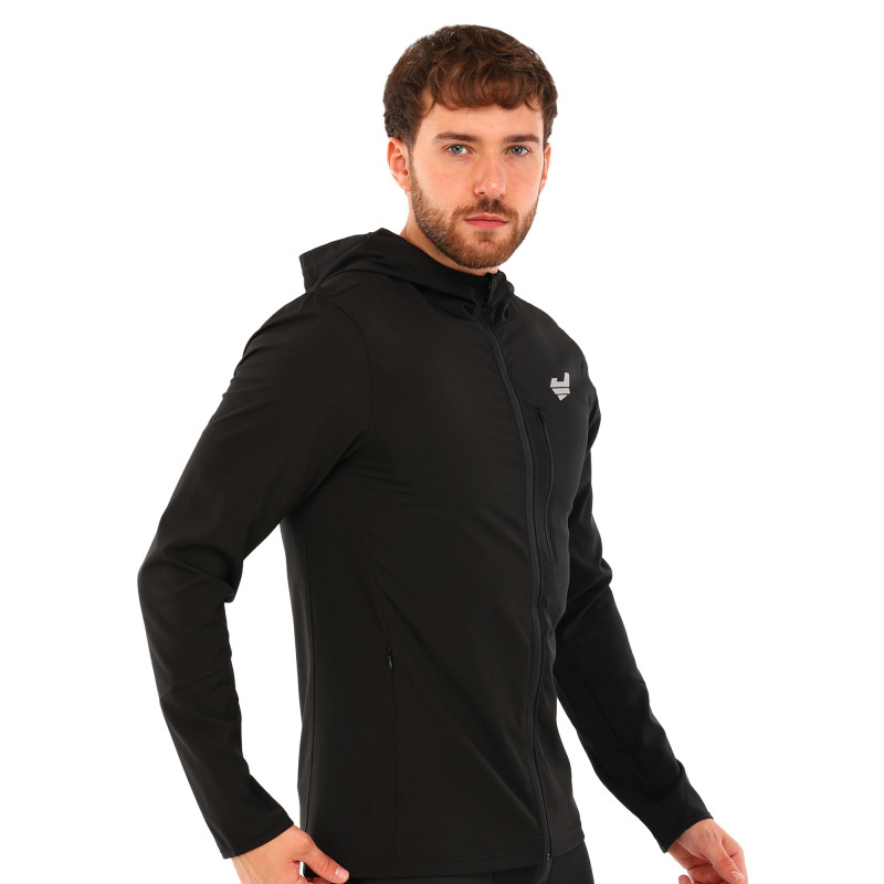Кофта спортивна на блискавці з капюшоном JASON LD-2 S-XL чорний