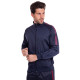 Костюм спортивний кофта на блискавці та штани LIDONG LD-6806-6803K-N L-3XL темно-синій-бордовий