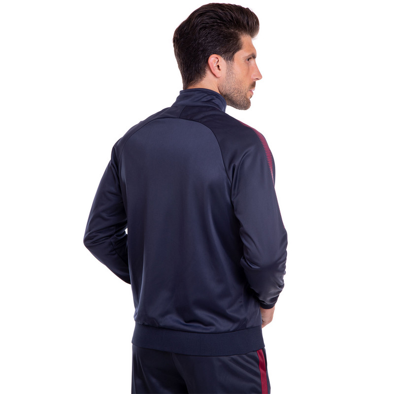 Костюм спортивний кофта на блискавці та штани LIDONG LD-6806-6803K-N L-3XL темно-синій-бордовий