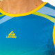 Форма для легкої атлетики жіноча майка та шорти LIDONG LD-8302-1 L-2XL синій-жовтий-зелений