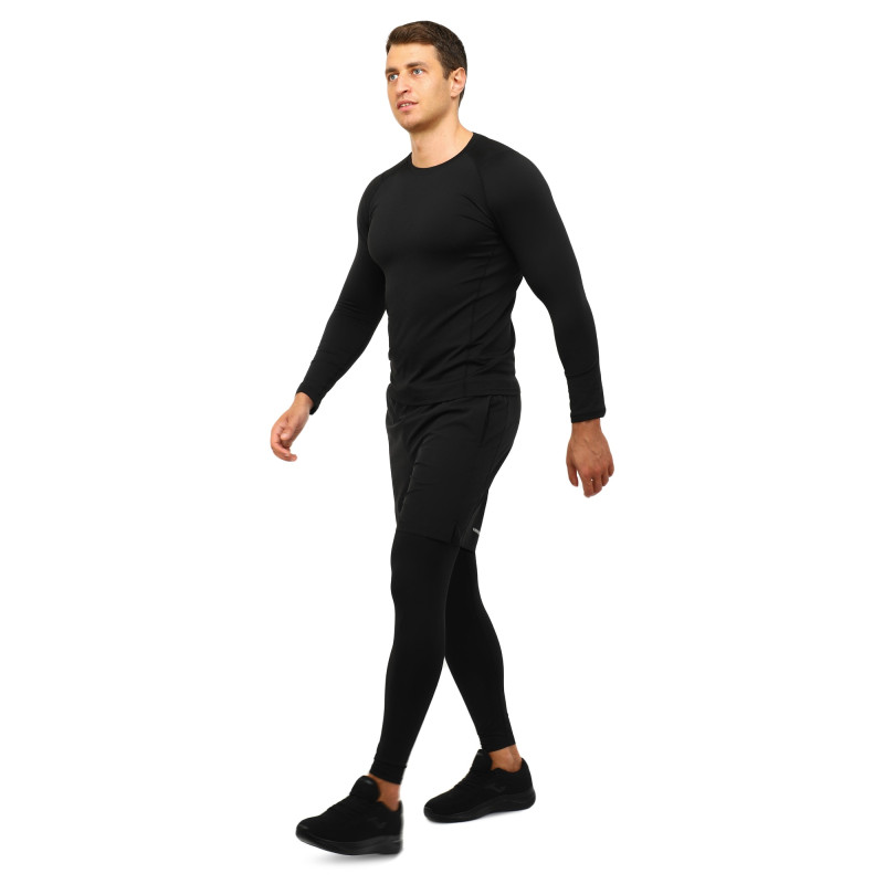 Компресійні штани тайтси з шортами 2в1 LIDONG LD-B44C M-3XL кольори в асортименті