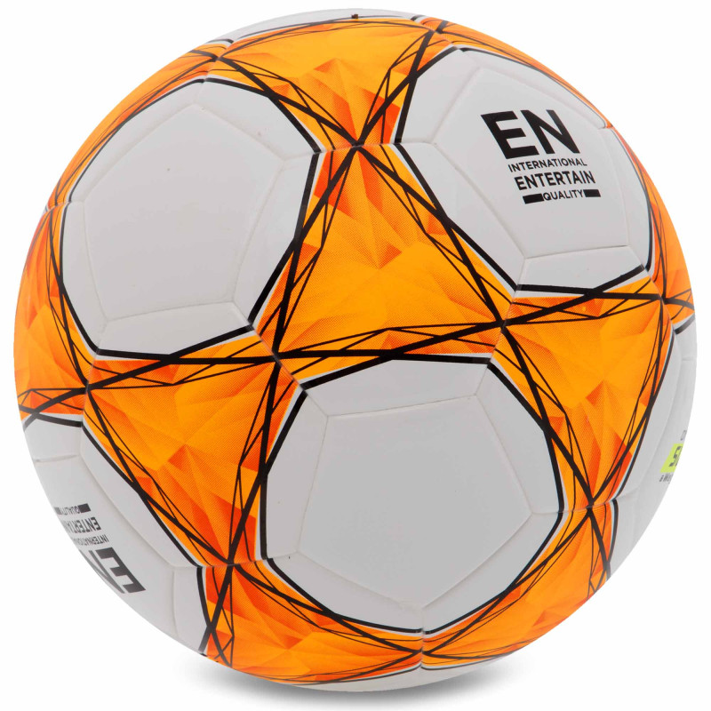 М'яч футбольний LI-NING LFQK575-1 №5 TPU+EVA білий-помаранчевий