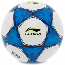 М'яч футбольний LI-NING LFQK575-2 №5 TPU+EVA білий-блакитний