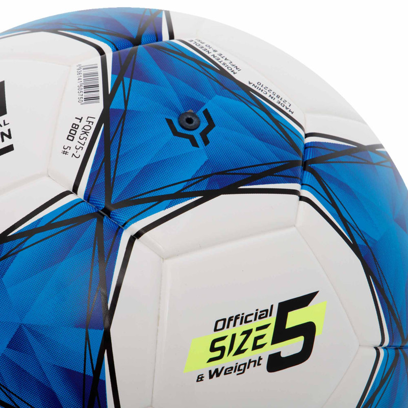 М'яч футбольний LI-NING LFQK575-2 №5 TPU+EVA білий-блакитний