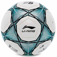 М'яч футбольний LI-NING LFQK635-4 №5 PU+EVA білий-бірюзовий