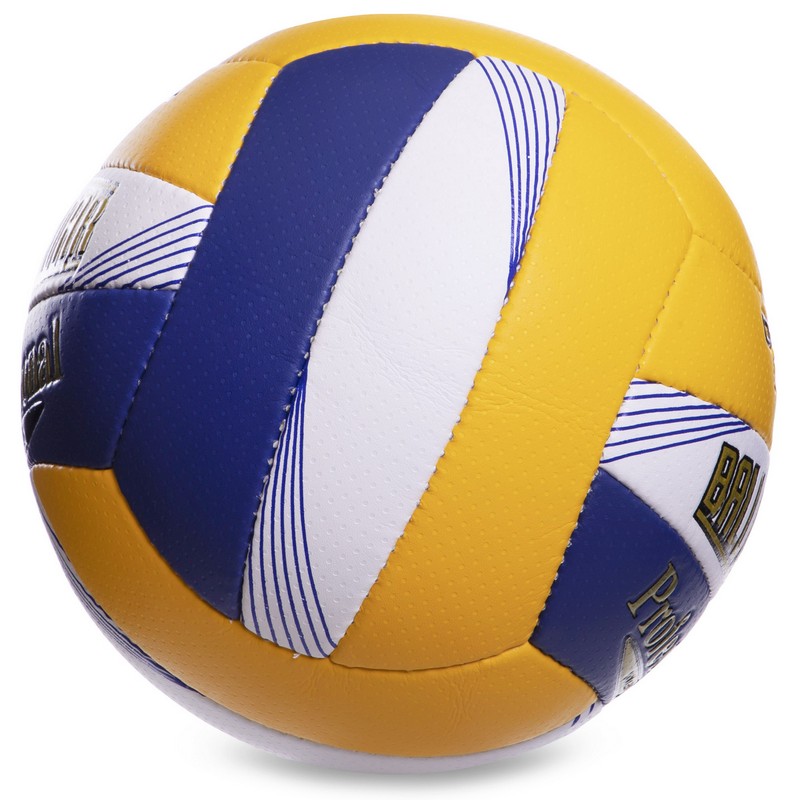 М'яч волейбольний BALLONSTAR LG-2080 №5 PU жовтий-синій-білий