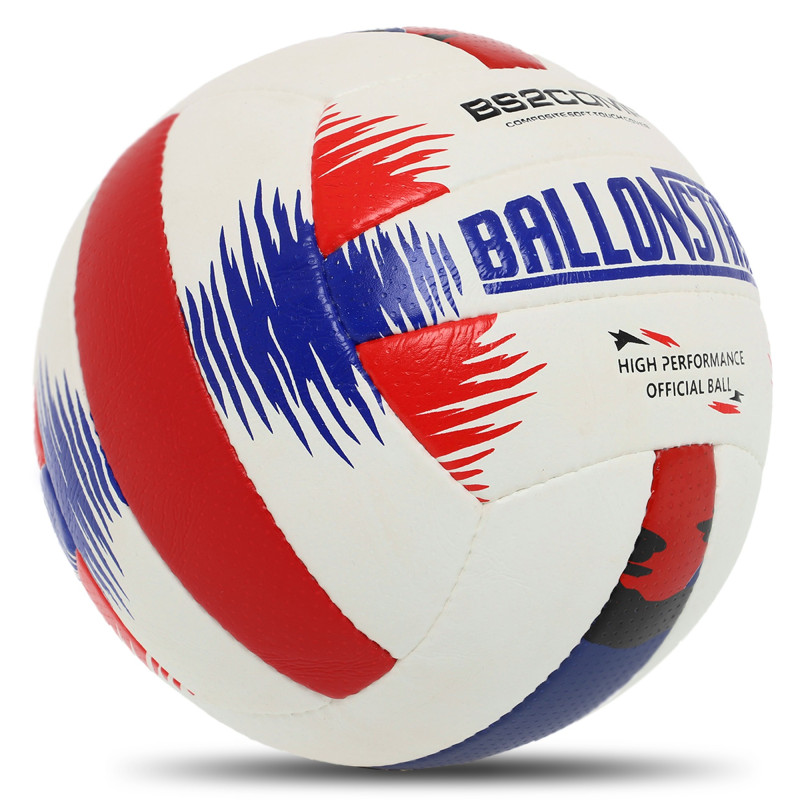 М'яч волейбольний BALLONSTAR LG-2089 №5 PU білий-синій-червоний