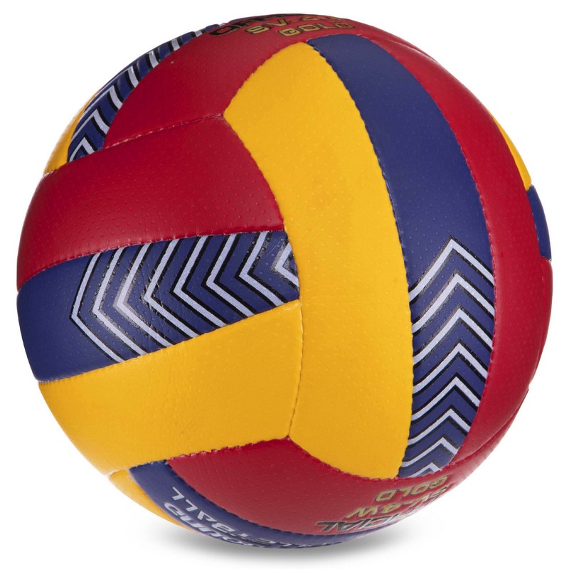 М'яч волейбольний BALLONSTAR LG0162 №5 PU жовтий-бордовий-синій