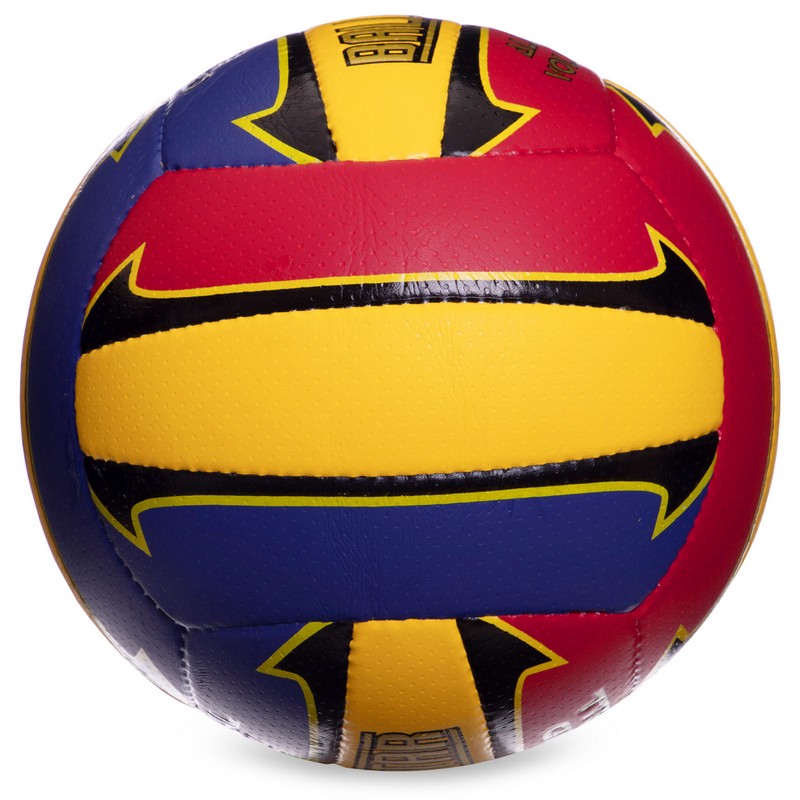 М'яч волейбольний BALLONSTAR LG0163 №5 PU бордовий-синій-жовтий