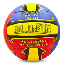 М'яч волейбольний BALLONSTAR LG2056 №5 PU червоний-синій-жовтий