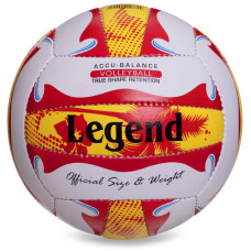 М'яч волейбольний пляжний PU LEGEND LG5399 №5 PU білий-червоний-жовтий