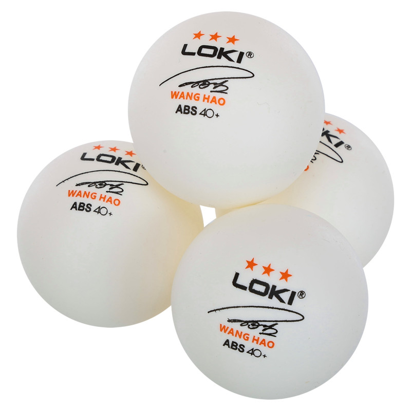 Набір м'ячів для настільного тенісу LOKI 3star 24шт білий