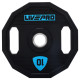 Блини диски поліуретанові 2 Handle металева втулка LiveUp LP8023-10 ø51мм 10кг чорний