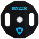 Блини диски поліуретанові 2 Handle металева втулка LiveUp LP8023-15 ø51мм 15кг чорний