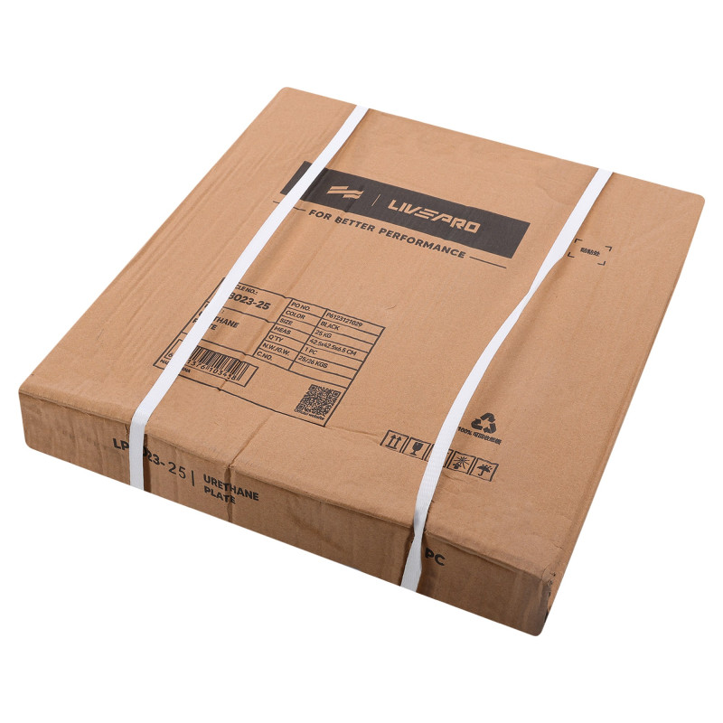 Блини диски поліуретанові 2 Handle металева втулка LiveUp LP8023-25 ​​ø51мм 25кг чорний